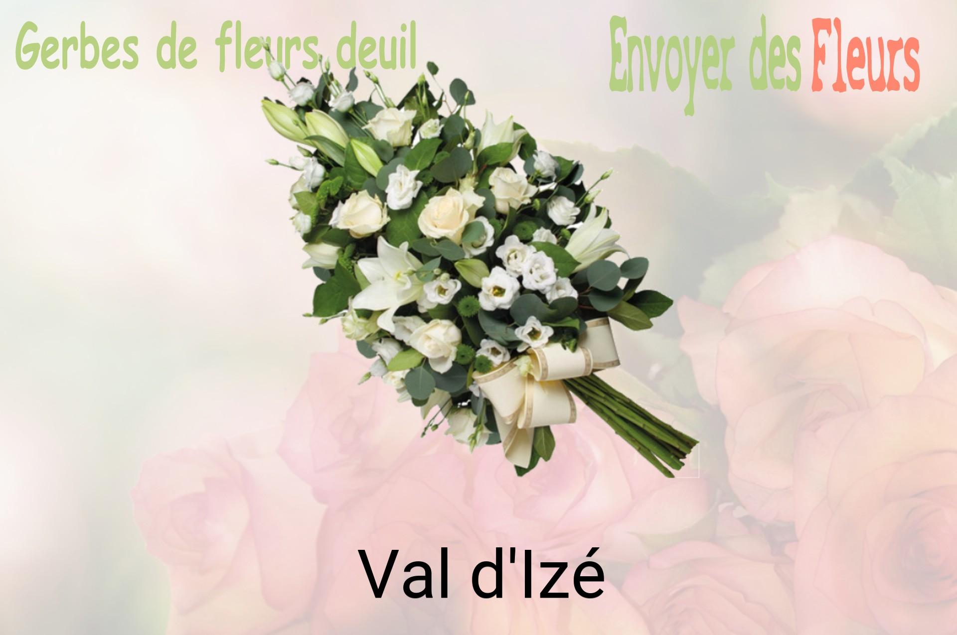 Gerbe de fleurs de deuil livrée à Val-d'Izé